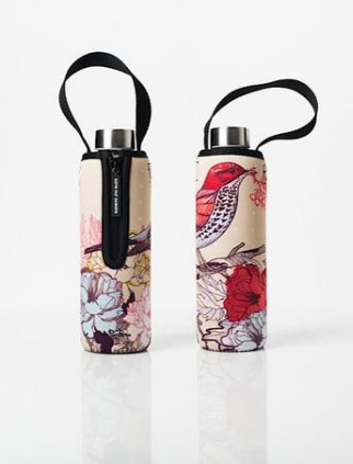 Image Title GLASS IS GREENER + CARRY COVER - 570 ML - BIRD PRINT